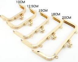 Buds head delicate No hole screw purse frame 10/12.5/15/18/20CM golden DIY Handmade kiss lock bag coin purse