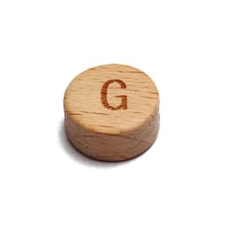 20Pcs/lot 10 15mm Mixed Letter Beech Wood Beads Round Flat Alphabet Loose Spacer Beads For Jewelry Making Handmade Diy Bracelet