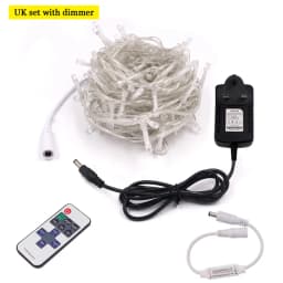 10m 20m 100m LED String Light Xmas Outdoor Christmas Lights 12V DC Dimmable Waterproof Fairy Light Wedding Party Holiday Lights