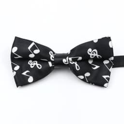 Men's Music Theme Bow Ties Polyester Parent-Child Bowtie Set Piano Stave Guitar Star Pattern Mens Party Prom Cravat Accessory