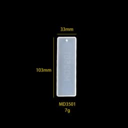 Rectangle Silicone Bookmark Resin Mold DIY Bookmark Mold Making Epoxy Resin Jewelry DIY Craft Silicone Transparent Mold