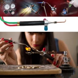 NIPUIKA Gold Welding Torch Mini Smith Soldering GoldSmith Equipment With 5 Tips Jewelry Making Tools