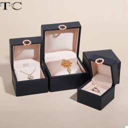 High-End Pu Leather Jewelry Storage Packaging Gift Box Proposal Ring Box Watch Bracelet Collection Box