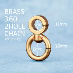 Real Titanium Keyring Spin Rotation For Key Ring Holder Stainless Steel Copper EDC Car Keychain Accessories Buckle Male Gift