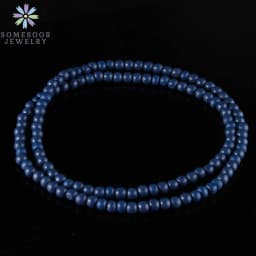 SOMESOOR 8mm Round Beads String Necklace 45cm Length Colorful Chain DIY Handmade Dangle Accessories Jewelry For Man Women Gifts