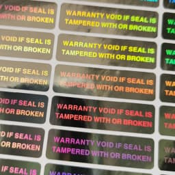 2000pcs 35mmx10mm Hologram Stickers Security Seal Tamper Proof Warranty Void Custom Laser Label Personalise