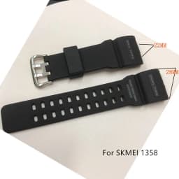 Adjustable Replacement Watch Strap Band Silicone Rubber Plastic Watchbands For SKMEI 1251 1025 1155 Sports Watches Accessories