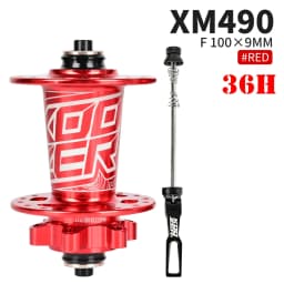 KOOZER XM490 Front Hub NBK 2 Bearing Cube Bushings 100x9MM 100x15MM 28/32/36 Holes Black Red