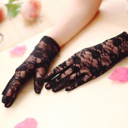 Sexy Lace Gloves Women's Summer Sunscreen Thin Long UV Blocking Gloves Black White Pink Lace Gloves Drop Shipping