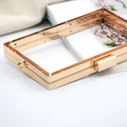 15cm Gold / Silver Screw DIY Bag Hardware Parts Metal Purse Frame Wallet Obag Handle Wholesale Diy Frame Purse Wholesale