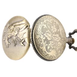 Vintage Bronze Pocket Watch Quartz Retro Horse Full Hunter Pendant Watch with Fob Necklace Chain Best Gift for Men Women Reloj