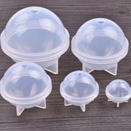 5 Sizes Silicone Round Ball Silicone Mold Resin Pendant Mold For Epoxy Resin 3D Jewelry Making DIY Crafts