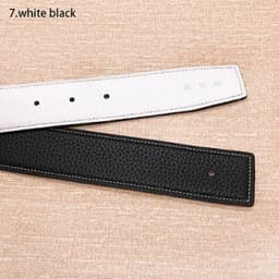 2026 WITHOUT BUCKLE 3.2cm 14colors Ciartuar new design for men women belt high quality cowskin genuine leather two sides
