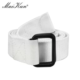 Maikun Men Double Ring Buckle Belt Tactical Canvas Men Belt Casual Harajuku Male Belt For Jeans