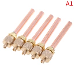 5pcs/lot Service/Access Valve 1/4" SAE 1/4" OD 4" Stem Strong Core AC Air Conditioner Refrigeration Access Valve