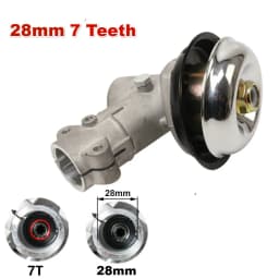 26mm/28mm 7/9 Teeth Trimmer Gearbox Gearhead Brushcutter Grass Trimmer Replace Gear Head Lawn Mower Parts Gardening Tool