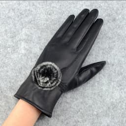 Women Winter Genuine Leather Gloves With wool lined Warm Ladies 2019 Thick Real Leather Glove Black Female New 2018 Hot Selling