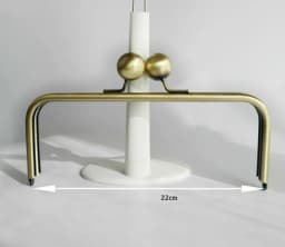 22cm Vintage Big Ball Clasp DIY Handbag Accessories Kiss Lock Purse Frame For Handbags Purse Bag Frame Supplier Bronze