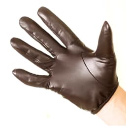 HIGHSHINE Men's Ultra Thin Unlined Soft Leather Short Gloves Black