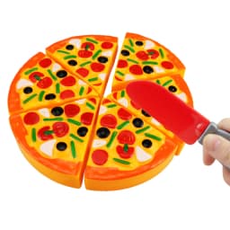 Baby Cutting Pizza Plastic Toy Kitchen Pretend Play House Cook Cut Food Games Simulation Pizza Food Kids Gifts For Boy And Girl