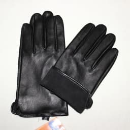 Men's Single Leather Unlined Touch Screen Sheepskin Gloves Thin Motorcycle Riding Four Seasons Car Driving Driver Finger Gloves