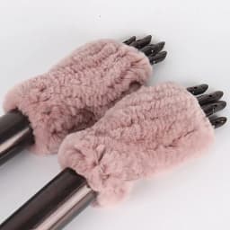New Women 100% Real Genuine Knitted Rex Rabbit Fur Mittens Winter Warm Lady Real Fur Fingerless Gloves Handmade Knit Fur Mitten