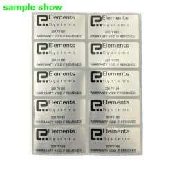 100pcs Customized Printed Tamper Proof Warranty Void Labels Stickers Seals Waterproof Support French Russian Spanish Languages