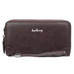 Baellerry Men's Long Purse Men Wallets Double Zipper Men Clutch Wallets Business Large Capacity High Quality Brand Male Purse