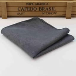 Two Sides Solid Micro Suede Handkerchief Groom Leather Mens Plaid Soft Scarves For Men Hankies Pocket Square Male Handkerchiefs