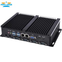 Fanless mini pc industrial computer with USB 3.0 4*COM HDMI Intel Celeron C1037U C1007U Core i5 3317U Windows 11 Linux