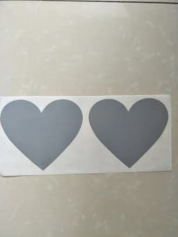 100pcs Scratch Off Stickers 70x80mm Love Heart Shape Rose Gold Color Blank For Secret Code Cover Home Game Wedding Message