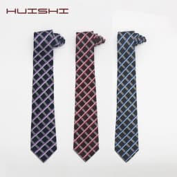 HUISHI Custom Logo Label On Tie Men Personalized Customization Necktie Brand Logo Men Neckies For Gentlemen Fashion Design Label