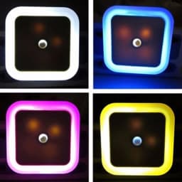 LED night light in plug with sensor control baby lamp 220V EU plug wall socket light Baby Bedroom bedside lamp bulb Backlight