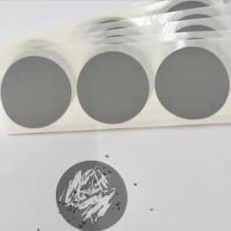 50PCS 1.5" Inch, 38mm Round Silver Adhesive SCRATCH OFF Stikers