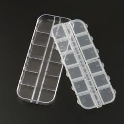 One Piece 13x5x1CM 12 Slots Compartment Plastic Storage Box Adjustable Rectangle Jewelry Container Box Case for Beads&earrings