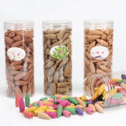 Fragrance Backflow Incense Cone 168Pcs Big Incense Cones Max Capacity Box Incense for Waterfall Incense Burner Smell Remove