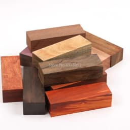 DIY Knife handle material 10 kinds Wood material For DIY Wooden handicraft material 120x40x30mm
