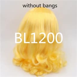 DBS blyth doll icy wig rbl scalp and dome pink hair pale purple yellow hair green wig for DIY custom doll anime toy