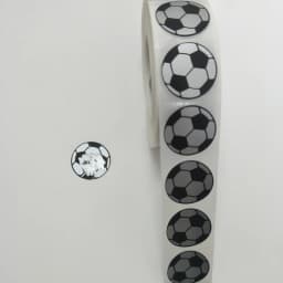 25mm, 1" Inch Round Football Pattern Scratch Off Stickers Blank For Secret Code Cover Home Game Wedding
