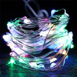 LSDM 2M 5M 10M 100 Led Strings Copper Wire 3XAA Battery Operated Christmas Wedding Party Decoration LED String Fairy Lights