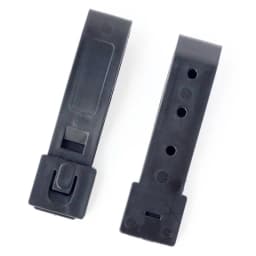 12PCS QingGear Short 3 Inch MOLLE Kydex OTW Clips Black Durable Tactical Molle System Malice Strap Clip