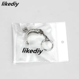 3 Pcs/Lot 4 CM Golden Bronze Silver Half Round Metal Purse Frame Kiss Clasp Lock With Key Ring Bag Accessories 3 Colors