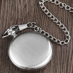Vintage Silver Pocket Watch Mechanical Man Hand Wind Steampunk Necklace Fob Watch Chain Roman Numerals Lady Clock For Women Men