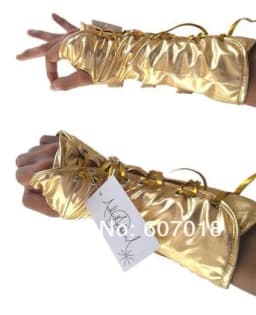 Impersonator Michael Jackson Costumes Stuff Golden Black and white ArmBrace Glove Punk Shows Imitation