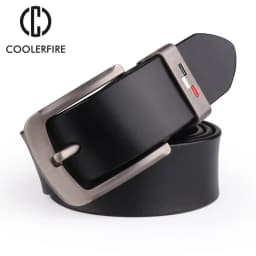 COOLERFIRE New Men Genuine Leather Belts High Quality Vintage Style Male Strap Classic Jeans Leather Belts For Men 051