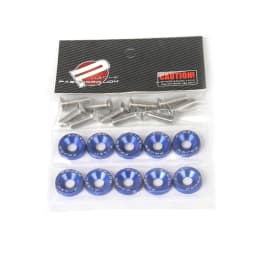 M6 Aluminum 10 Pcs/Pack Car Modified Hex Fasteners Fender Washer JDM Bumper Engine Concave Screws