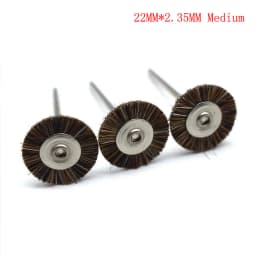 10pcs Jewelry Cleaning Tool Kit 2.35MM Shank Soft Bristle Wheel Brass Cup Brush For Grinder Rotary Tool