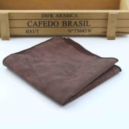 Two Sides Solid Micro Suede Handkerchief Groom Leather Mens Plaid Soft Scarves For Men Hankies Pocket Square Male Handkerchiefs