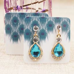 100pcs DIY Blank Stud/Drop Earring Packing Card White/Kraft/Black Cardboard Small Cute Earring Products Package Card 5*5cm