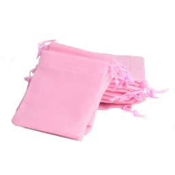 De Bijoux 100Pcs 7x9cm Pink Drawstring Velvet Pouch Bag Jewelry Bag,Annual Christmas Wedding Party Promo Gift Bags sachet bonbon
